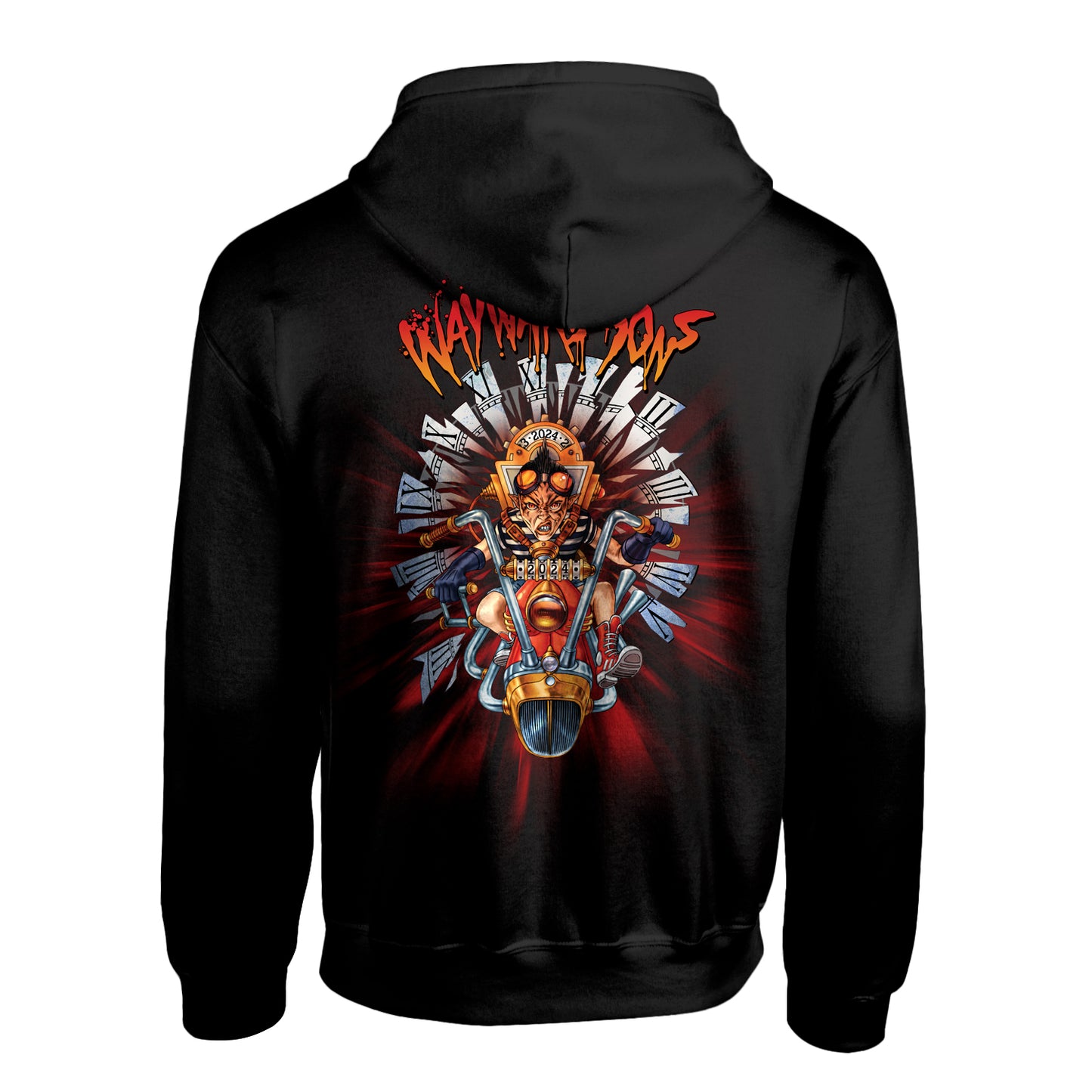 Wayward Sons - 2024 Deadwood Time Machine Black Unisex Pullover Hood