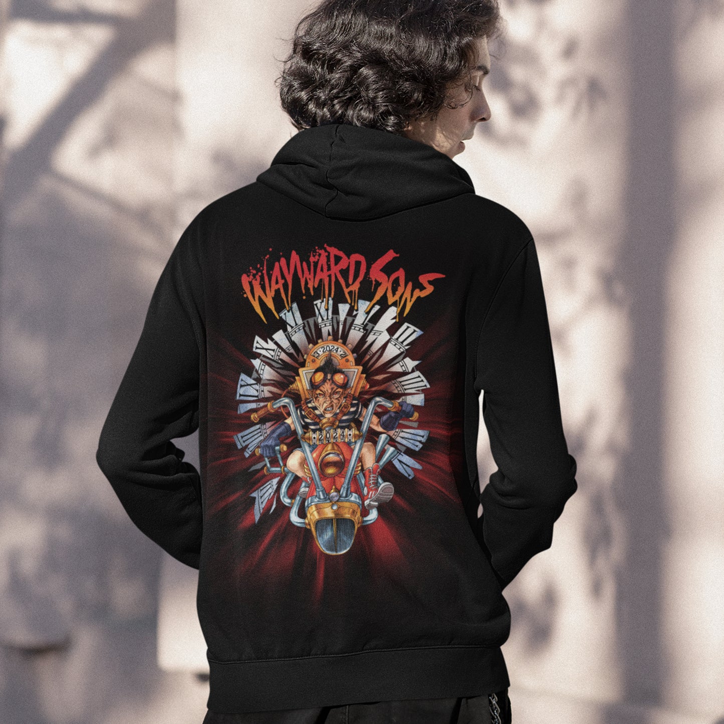 Wayward Sons - 2024 Deadwood Time Machine Black Unisex Pullover Hood