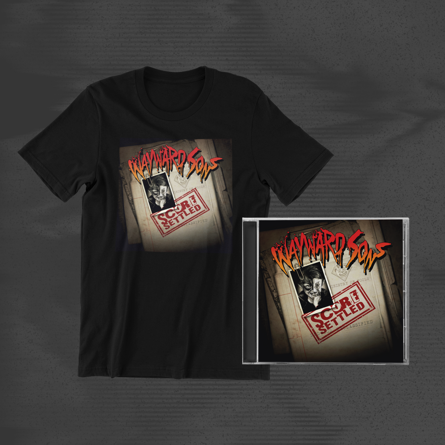 Wayward Sons - Score Settled Unisex T-Shirt & CD Bundle